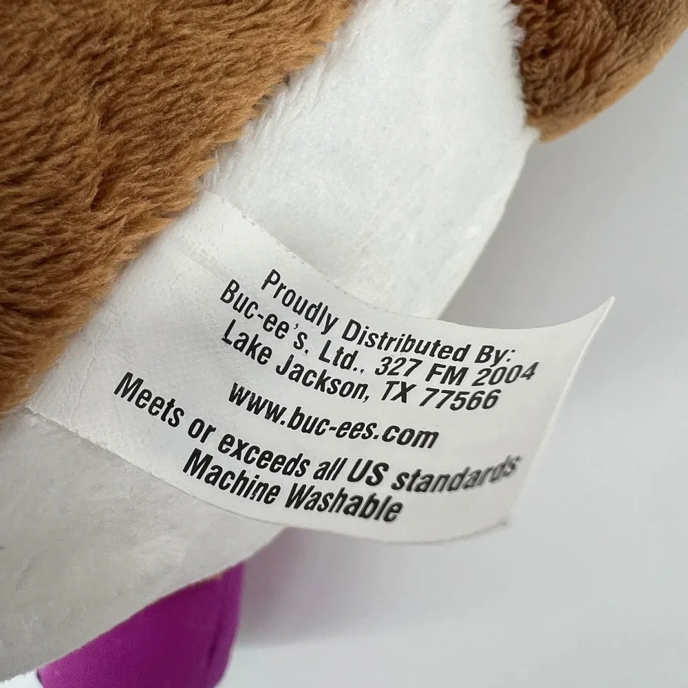 Buc-ee's Halloween Witch Beaver Plush Stuffed Animal Purple Hat & Boots 11
